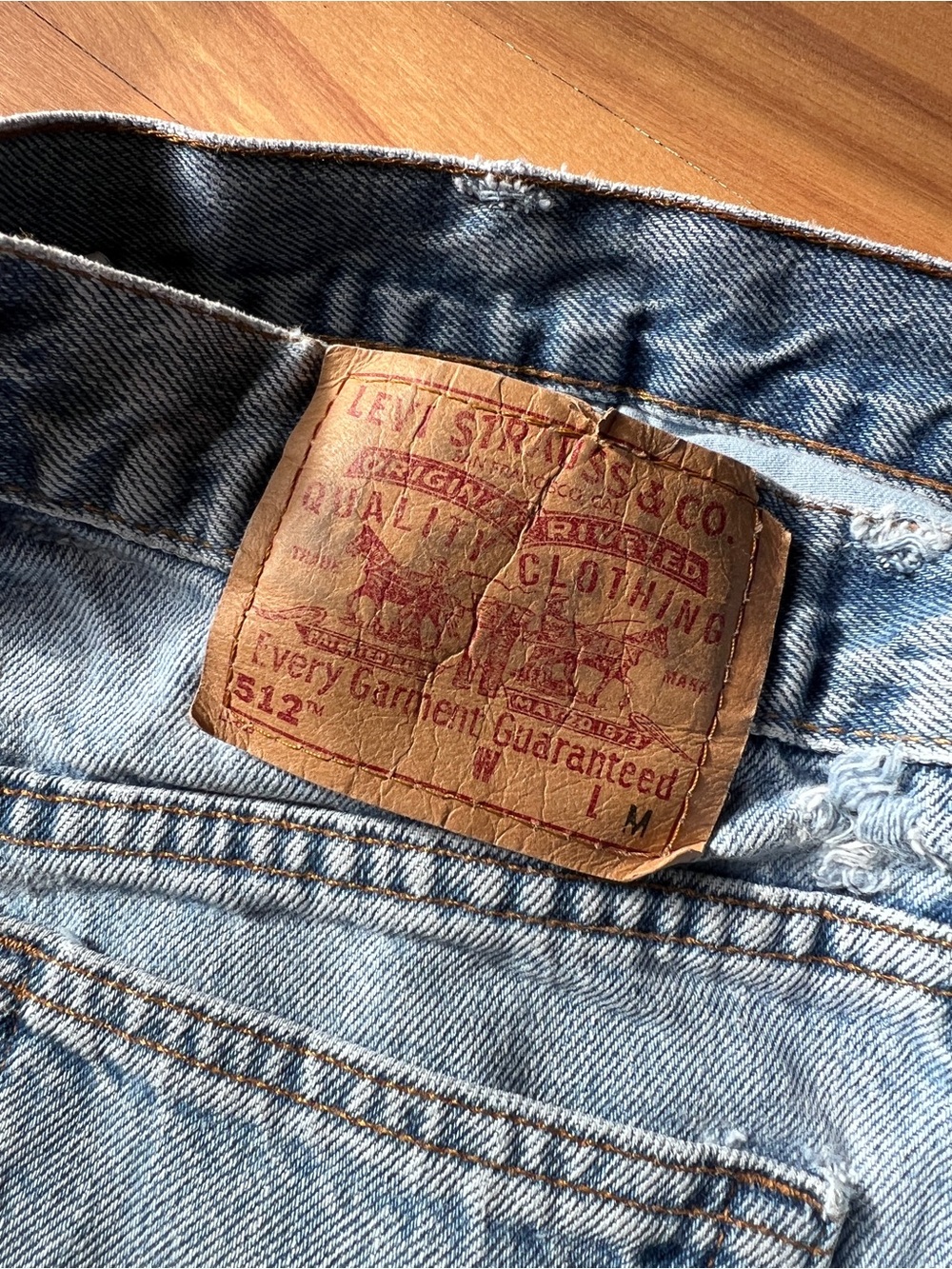 Vintage Levi's 512 Light Blue Slim Straight Jeans in 9Jr